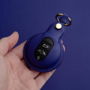 Enhance Your Style with Mini Series Leather Key Fob Case Cover - Handmade, Customizable, and Premium Quality